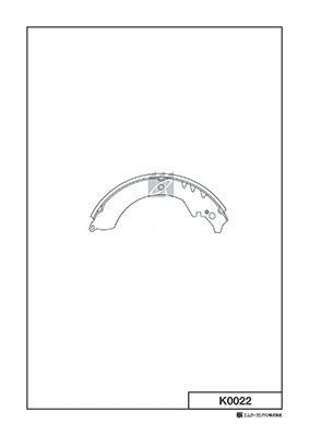 K0022 Bố Thắng - Má Phanh SAU Daihatsu TERIOS 1.5 07- MK Kashiyama - Japan