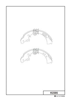 Bố Thắng - Má Phanh SAU Toyota FORTUNER 2.4 2.5 2.7 3.0 4.0 05- HILUX 2.4 2.5 2.8 3.0 04- [K2395] MK Kashiyama - Japan