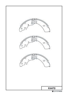 K4470 Bố Thắng - Má Phanh SAU Isuzu DMAX VN 3.0 (2WD) 07-11 MK Kashiyama - Japan