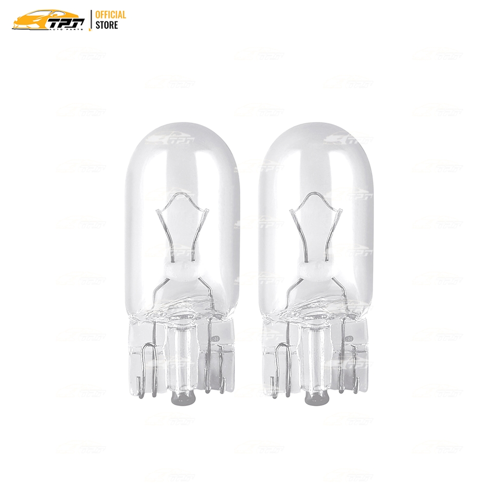 282502B Bóng Đèn Halogen Tiêu Chuẩn Ghim Nhỏ T10 W5W Bóng Trắng [12V - 5W] Vĩ = 2c OSRAM - Germany