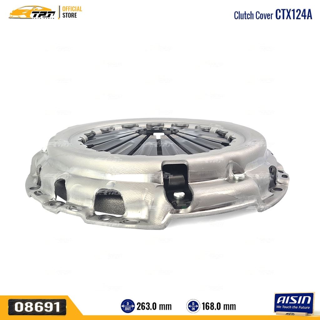 CTX124A - Mâm Ép - Bàn Ép Ly Hợp Toyota FORTUNER -12 (DIESEL) HIACE 2.5 3.0 06- HILUX 2.5 3.0 97-05 [260-168] AISIN - Japan