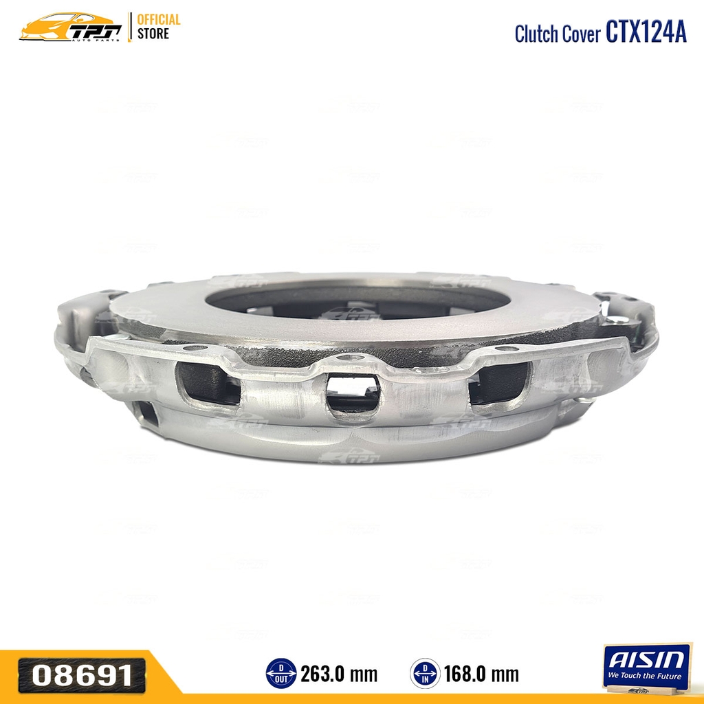 CTX124A - Mâm Ép - Bàn Ép Ly Hợp Toyota FORTUNER -12 (DIESEL) HIACE 2.5 3.0 06- HILUX 2.5 3.0 97-05 [260-168] AISIN - Japan