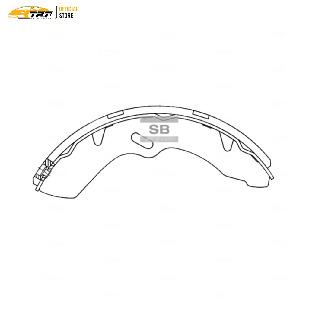 SA011 Bố Thắng - Má Phanh SAU Hyundai 2T5 7.5 MM Hi-Q