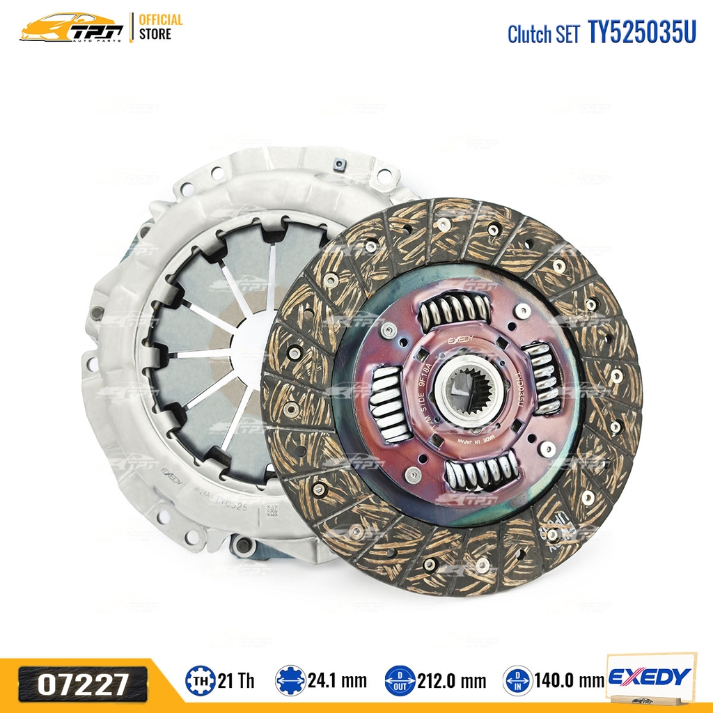 TY525035U - Bộ Ly Hợp Lá Côn - Mâm Ép Toyota VIOS 1.5 YARIS 1.5 [21R-212-24.1 215-140] EXEDY - Japan
