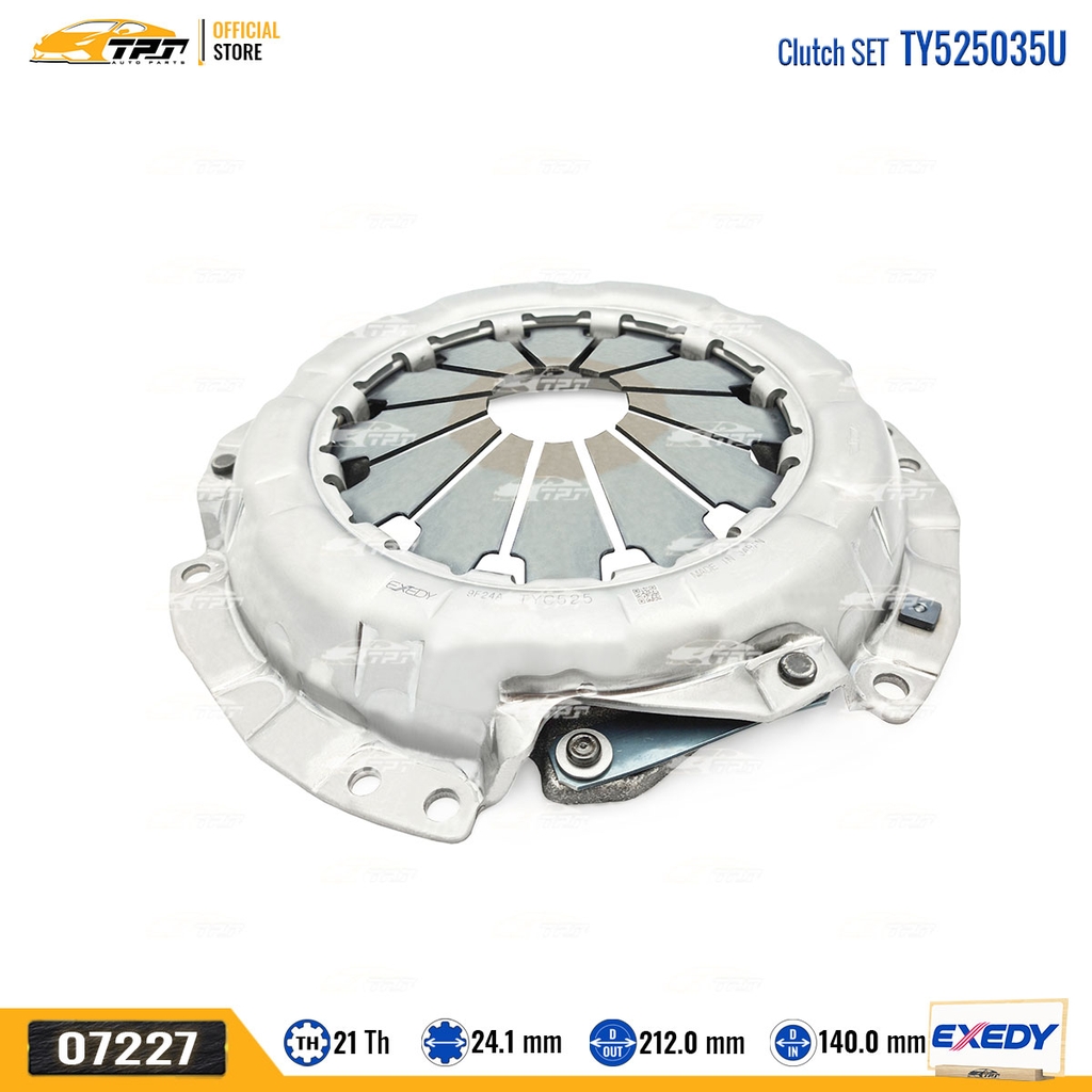 TY525035U - Bộ Ly Hợp Lá Côn - Mâm Ép Toyota VIOS 1.5 YARIS 1.5 [21R-212-24.1 215-140] EXEDY - Japan