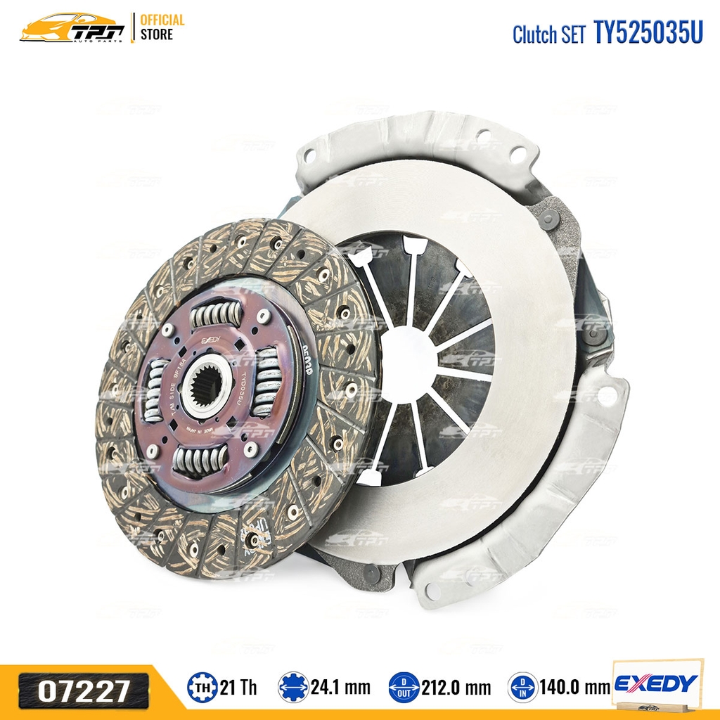 TY525035U - Bộ Ly Hợp Lá Côn - Mâm Ép Toyota VIOS 1.5 YARIS 1.5 [21R-212-24.1 215-140] EXEDY - Japan