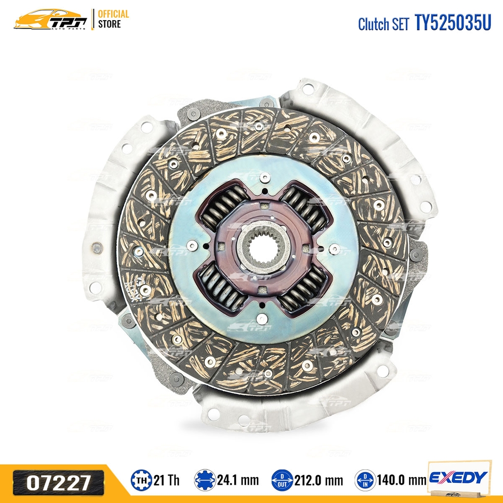 TY525035U - Bộ Ly Hợp Lá Côn - Mâm Ép Toyota VIOS 1.5 YARIS 1.5 [21R-212-24.1 215-140] EXEDY - Japan