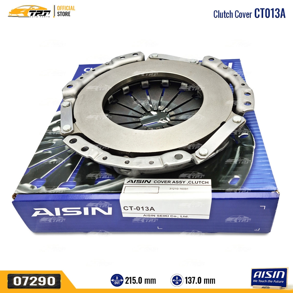 CT013A - Mâm Ép - Bàn Ép Ly Hợp Toyota VIOS 1.5 YARIS 1.5 [215-137] AISIN - Japan