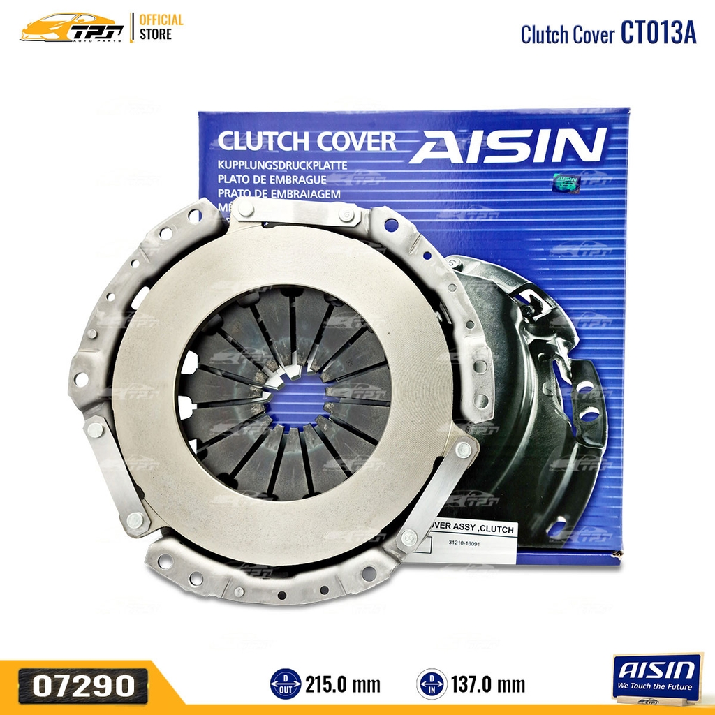 CT013A - Mâm Ép - Bàn Ép Ly Hợp Toyota VIOS 1.5 YARIS 1.5 [215-137] AISIN - Japan