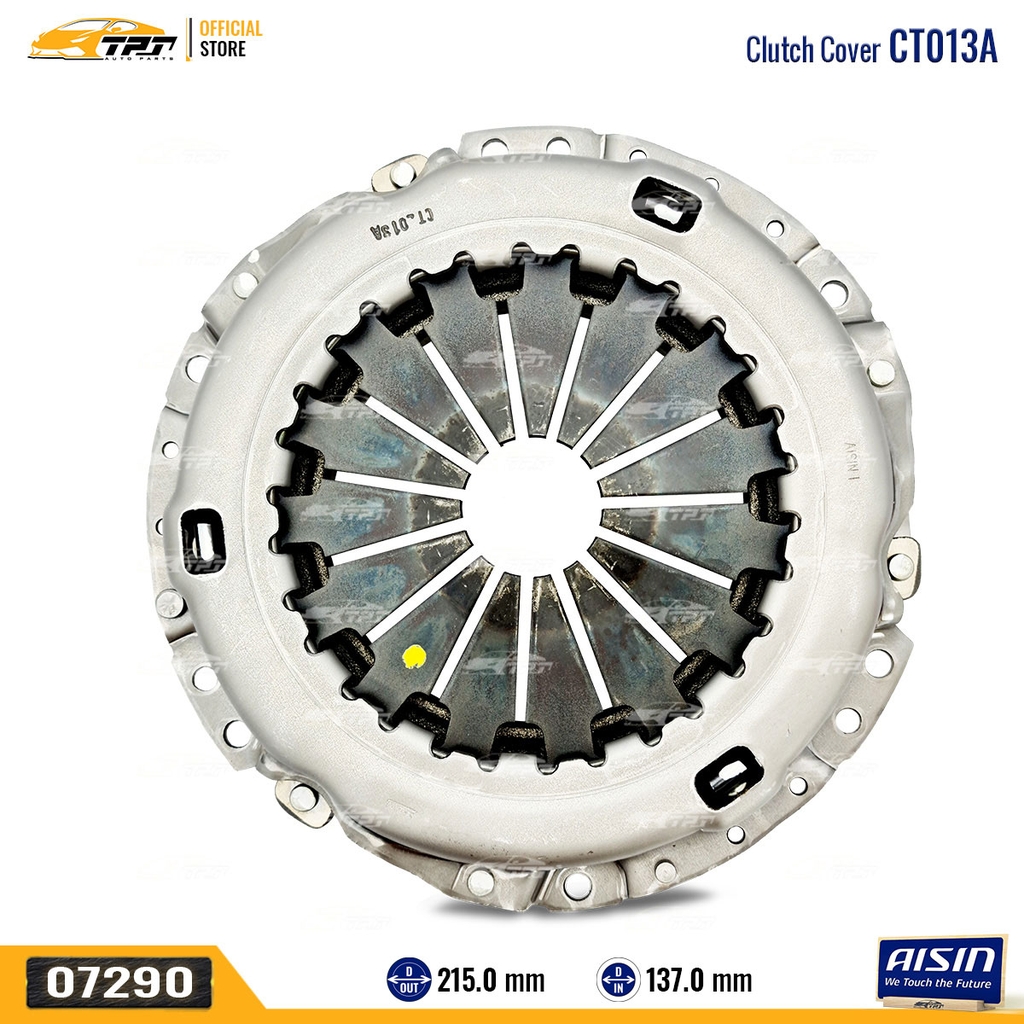 CT013A - Mâm Ép - Bàn Ép Ly Hợp Toyota VIOS 1.5 YARIS 1.5 [215-137] AISIN - Japan