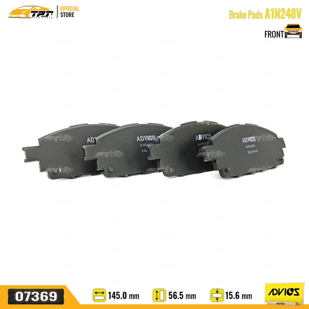 A1N248V - Bố Thắng - Má Phanh TRƯỚC Toyota INNOVA 16- HILUX 2.4 2.8 DIESEL 15- ADVICS - Japan