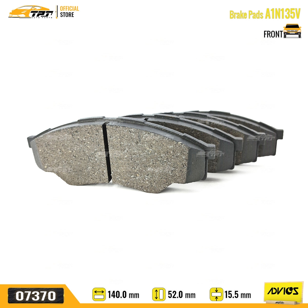A1N135V - Bố Thắng - Má Phanh TRƯỚC Toyota INNOVA VN 2.0 06-16 HILUX 2.5 DIESEL 04-11 LAND CRUISER 4.5-5.7 07- ADVICS - Japan