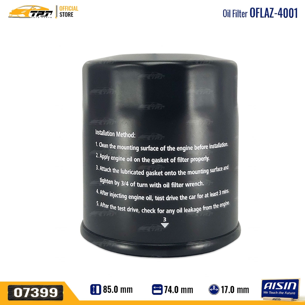 OFLAZ4001 Lọc Nhớt Động Cơ Toyota FORTUNER 05-15 HILUX VIGO 04-15 INNOVA 04-16 HIACE 15-19 ALPHARD 03-08 AISIN - Japan