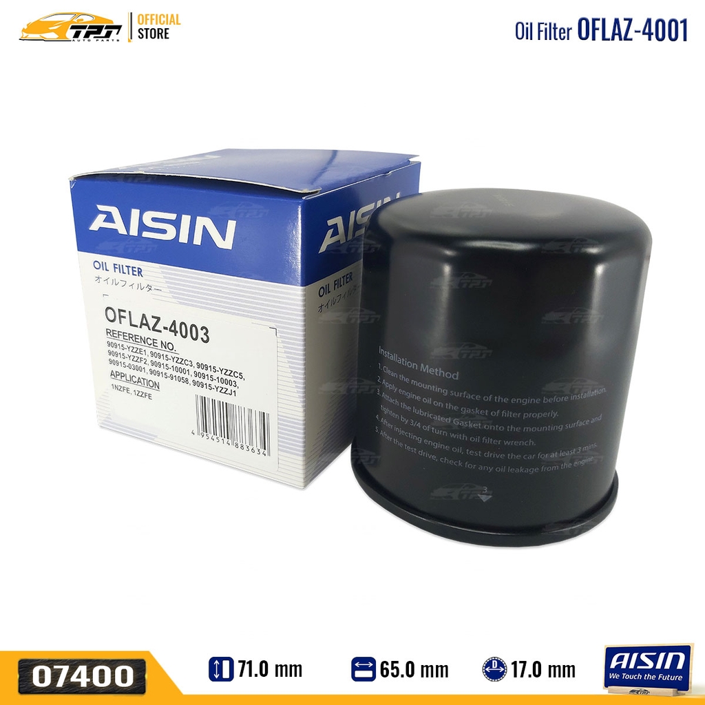 OFLAZ4003 Lọc Nhớt Động Cơ Toyota VIOS 02- AVANZA 04- CAMRY 94-01 COROLLA ALTIS 01- COROLLA CROSS 20- AISIN - Japan