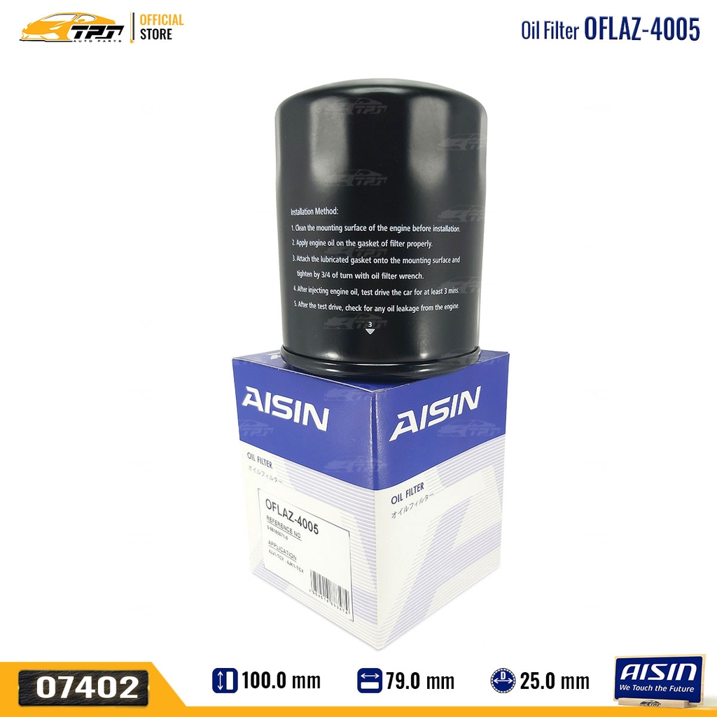 OFLAZ4005 Lọc Nhớt Động Cơ Isuzu DMAX 07-19 MUX 14-16 MU7 07-13 AISIN - Japan