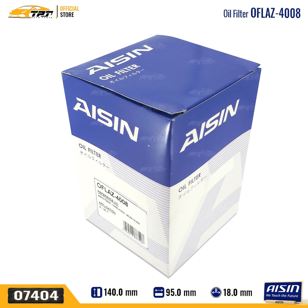 OFLAZ4008 Lọc Nhớt Động Cơ Ford EVEREST - RANGER 2.5 Toyota LAND CRUISER J4 J5 J6 J7 98-07 AISIN - Japan