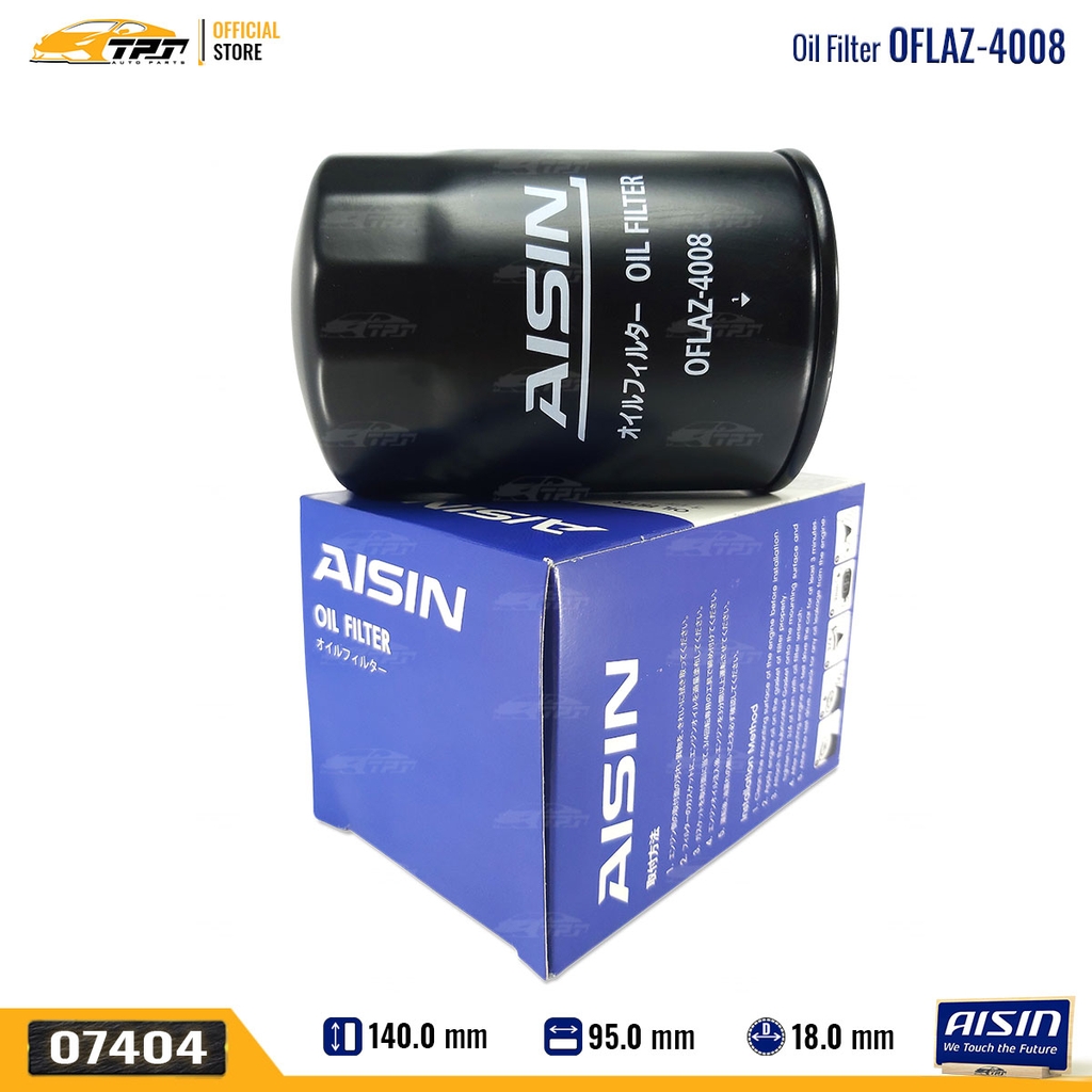 OFLAZ4008 Lọc Nhớt Động Cơ Ford EVEREST - RANGER 2.5 Toyota LAND CRUISER J4 J5 J6 J7 98-07 AISIN - Japan