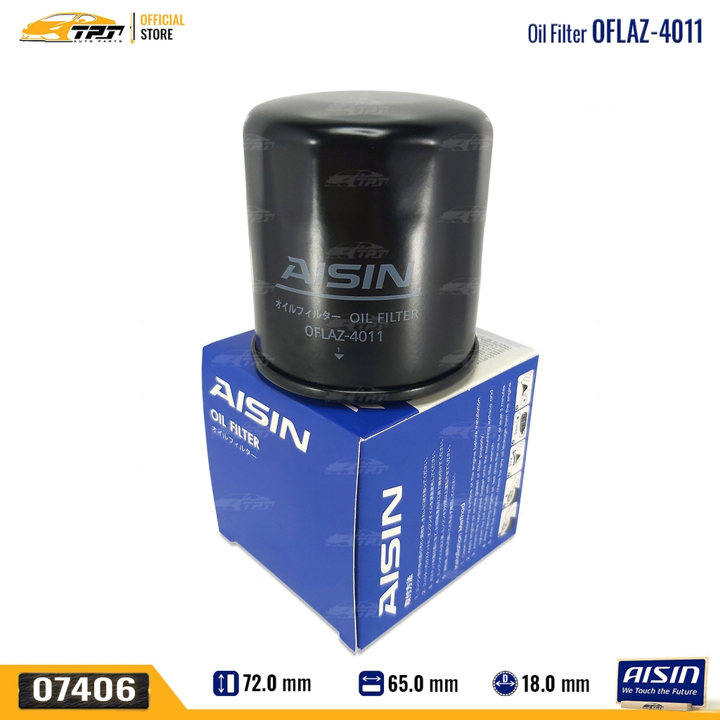 OFLAZ4011 Lọc Nhớt Động Cơ Honda ACCORD 90-95 CIVIC 1.8 CRV 2.0 Hyundai GRAND I10 Mitsubishi XPANDER AISIN - Japan