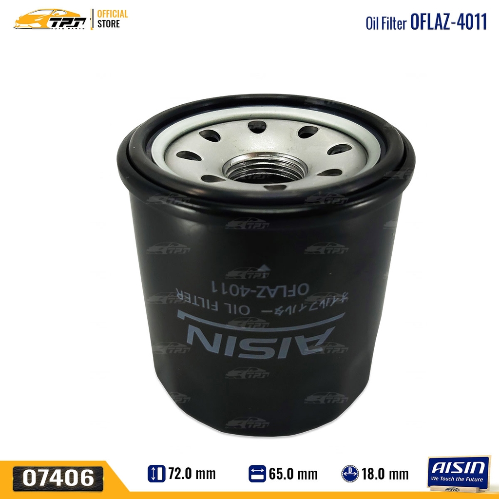 OFLAZ4011 Lọc Nhớt Động Cơ Honda ACCORD 90-95 CIVIC 1.8 CRV 2.0 Hyundai GRAND I10 Mitsubishi XPANDER AISIN - Japan