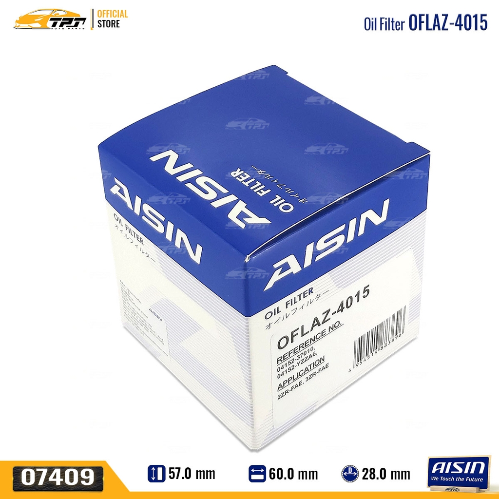 OFLAZ4015 Lọc Nhớt Động Cơ Toyota COROLLA ALTIS 10-16 VIOS 12-17 AISIN - Japan