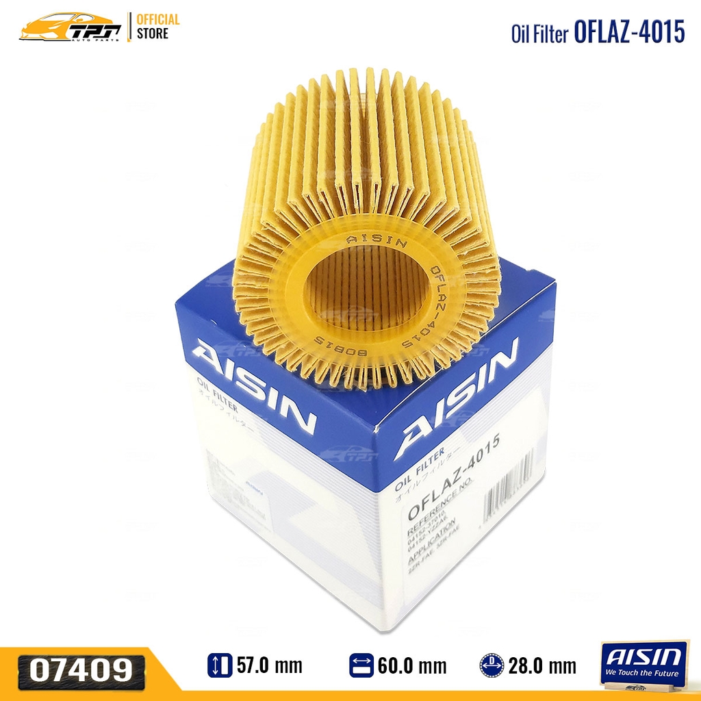 OFLAZ4015 Lọc Nhớt Động Cơ Toyota COROLLA ALTIS 10-16 VIOS 12-17 AISIN - Japan