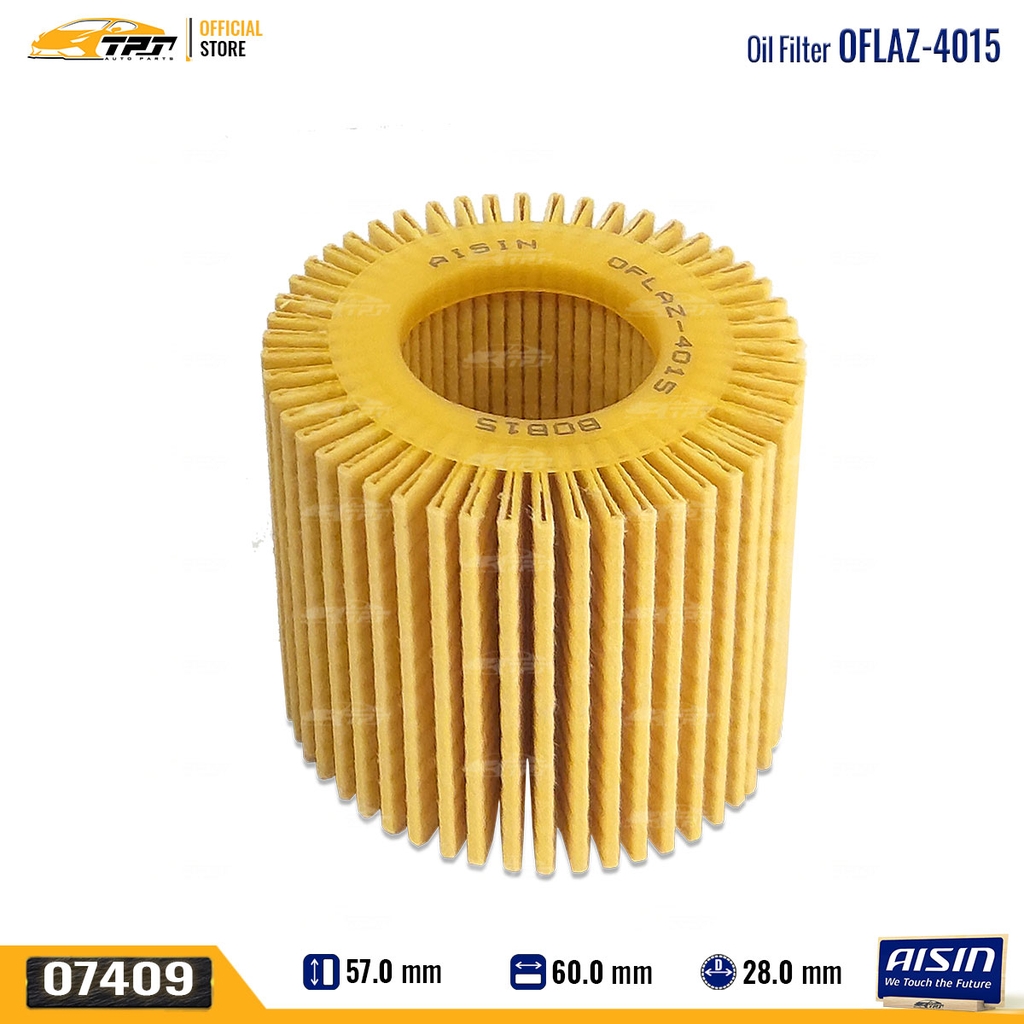 OFLAZ4015 Lọc Nhớt Động Cơ Toyota COROLLA ALTIS 10-16 VIOS 12-17 AISIN - Japan