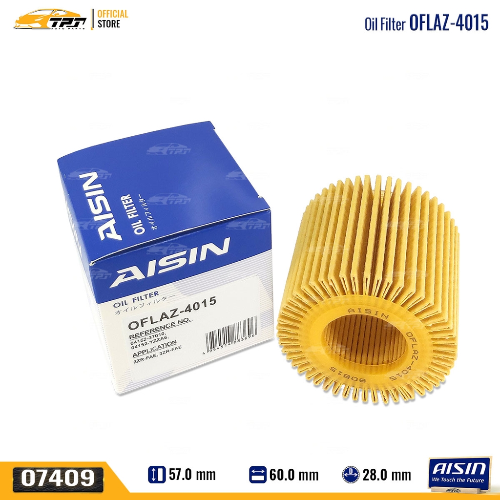 OFLAZ4015 Lọc Nhớt Động Cơ Toyota COROLLA ALTIS 10-16 VIOS 12-17 AISIN - Japan