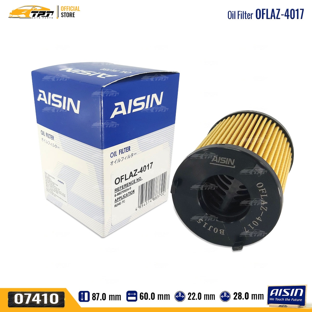 OFLAZ4017 Lọc Nhớt Động Cơ Isuzu DMAX 16- MUX 16- AISIN - Japan