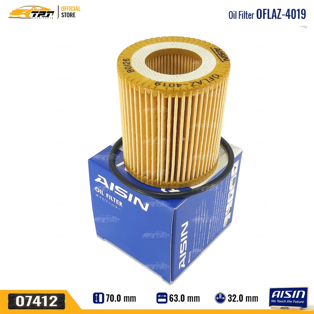 OFLAZ4019 Lọc Nhớt Động Cơ Mazda BT50 11-21 Ford FOCUS 08-16 RANGER RAPTOR 11-21 EVEREST 15- AISIN - Japan
