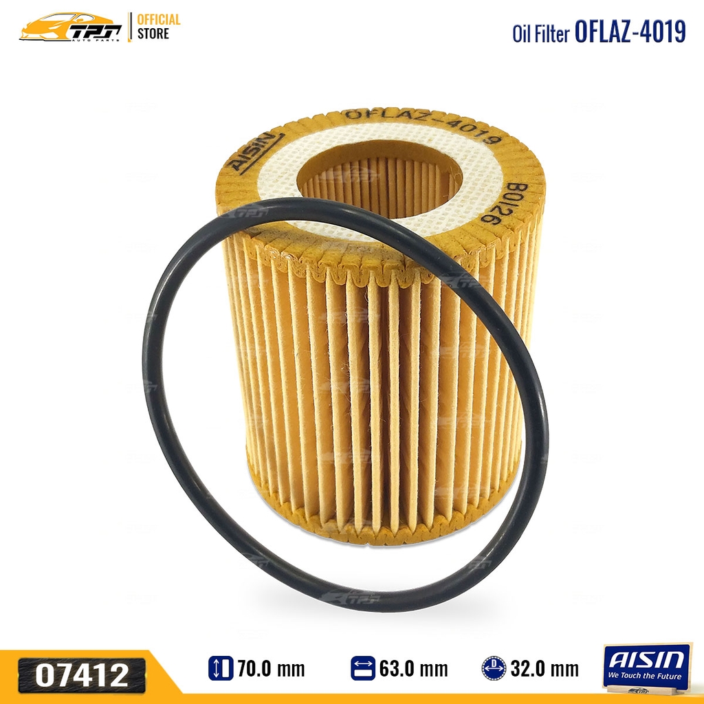 OFLAZ4019 Lọc Nhớt Động Cơ Mazda BT50 11-21 Ford FOCUS 08-16 RANGER RAPTOR 11-21 EVEREST 15- AISIN - Japan