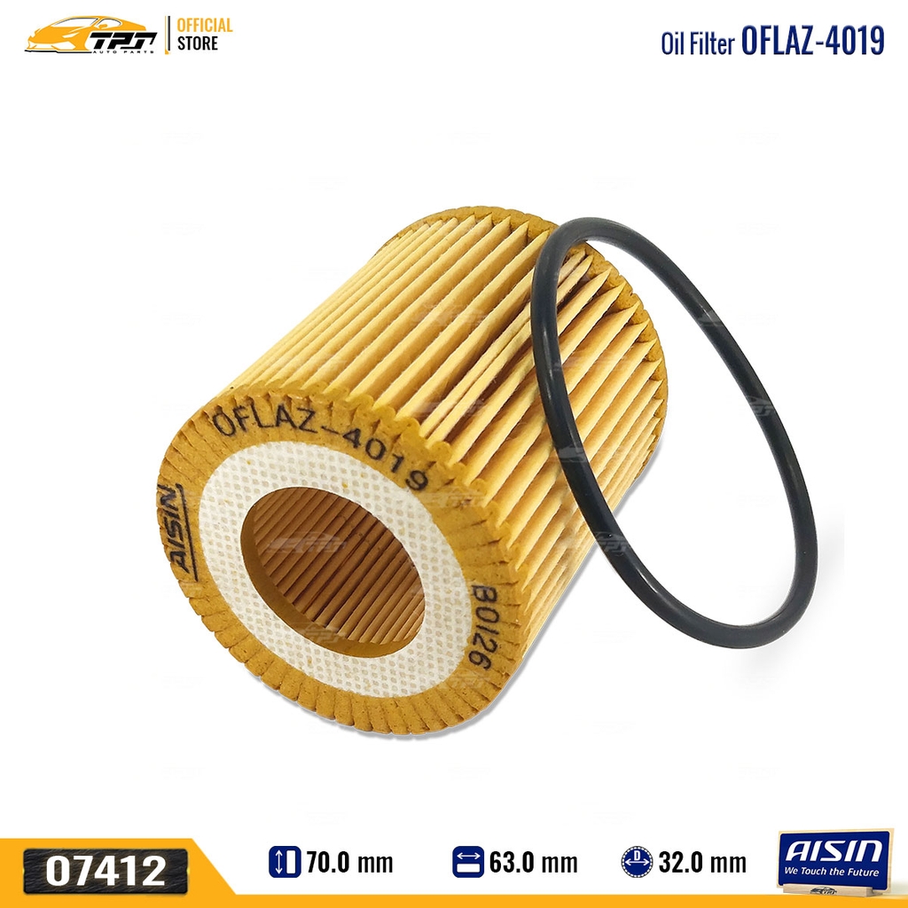 OFLAZ4019 Lọc Nhớt Động Cơ Mazda BT50 11-21 Ford FOCUS 08-16 RANGER RAPTOR 11-21 EVEREST 15- AISIN - Japan