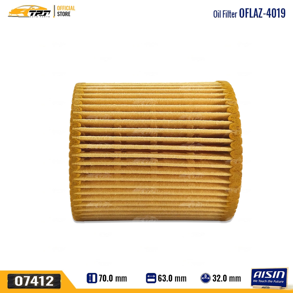 OFLAZ4019 Lọc Nhớt Động Cơ Mazda BT50 11-21 Ford FOCUS 08-16 RANGER RAPTOR 11-21 EVEREST 15- AISIN - Japan