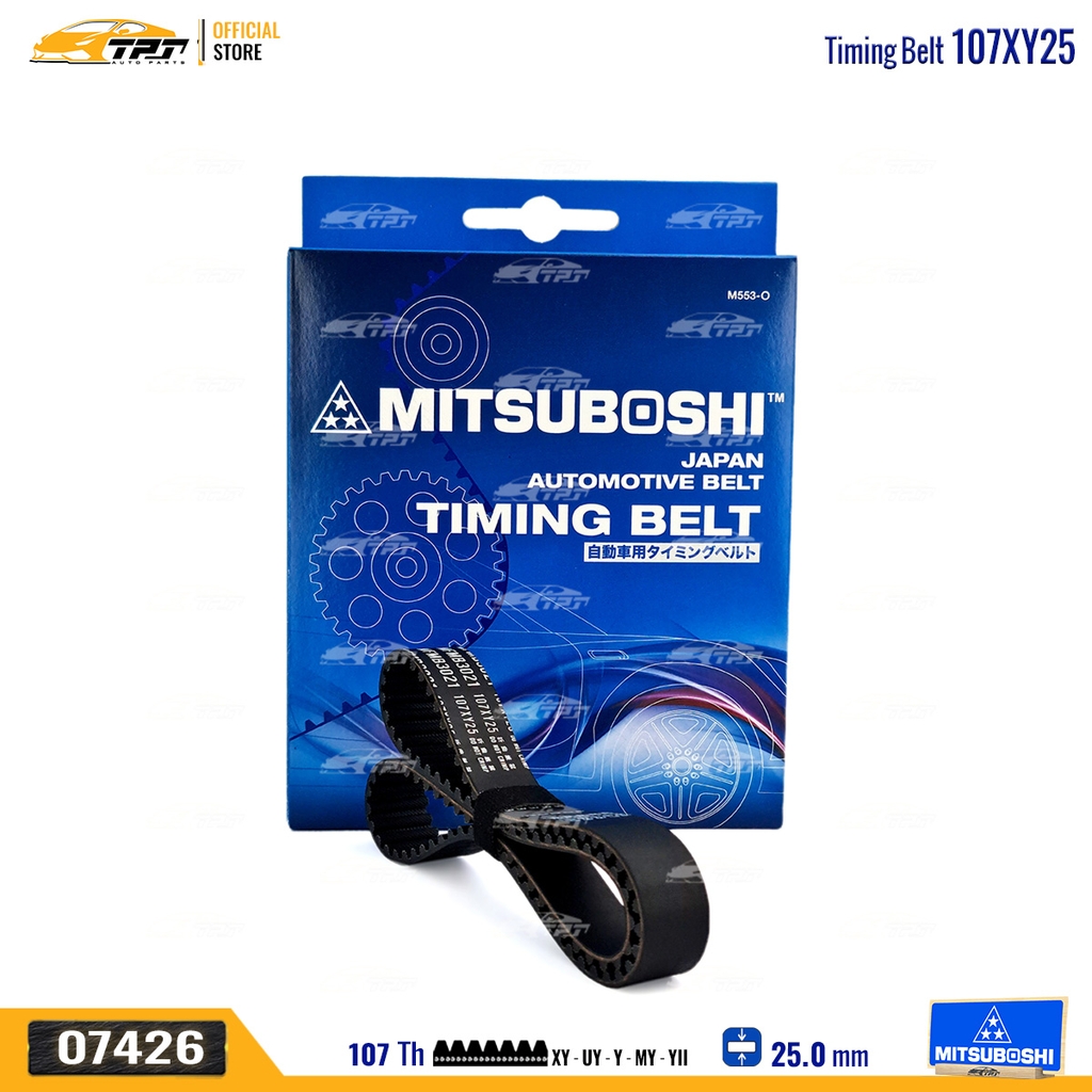 107XY25 Dây Curoa Cam / Dây Đai Răng Deawoo MATIZ - Chevrolet SPARK 0.8 Mitsuboshi - Japan