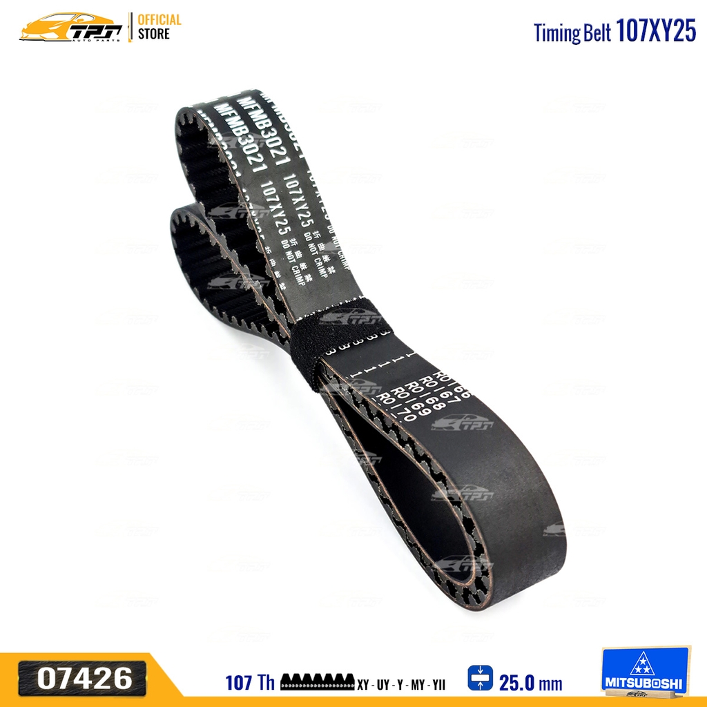 107XY25 Dây Curoa Cam / Dây Đai Răng Deawoo MATIZ - Chevrolet SPARK 0.8 Mitsuboshi - Japan