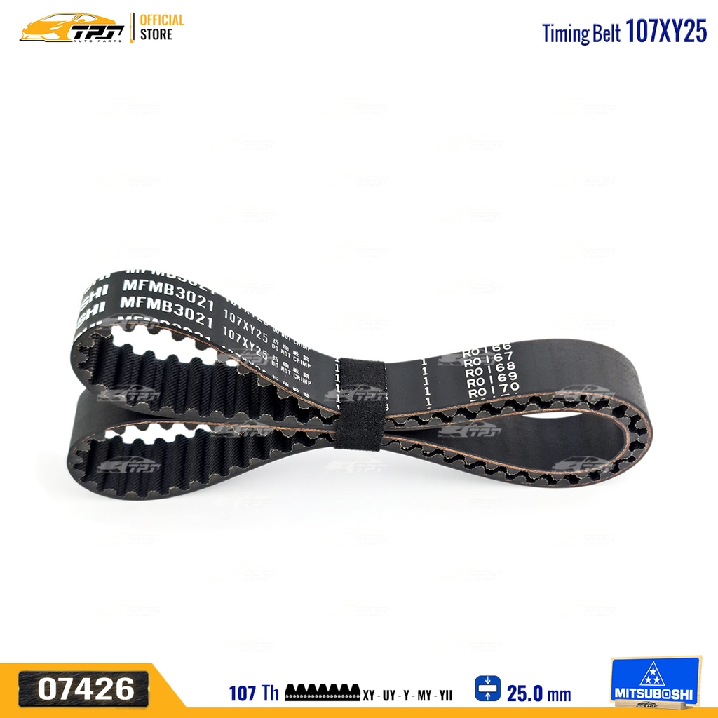 107XY25 Dây Curoa Cam / Dây Đai Răng Deawoo MATIZ - Chevrolet SPARK 0.8 Mitsuboshi - Japan