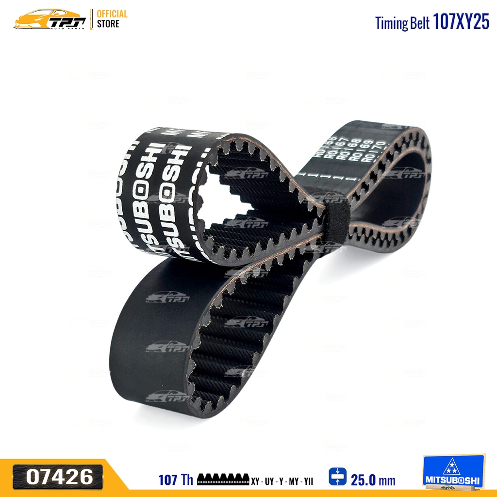 107XY25 Dây Curoa Cam / Dây Đai Răng Deawoo MATIZ - Chevrolet SPARK 0.8 Mitsuboshi - Japan