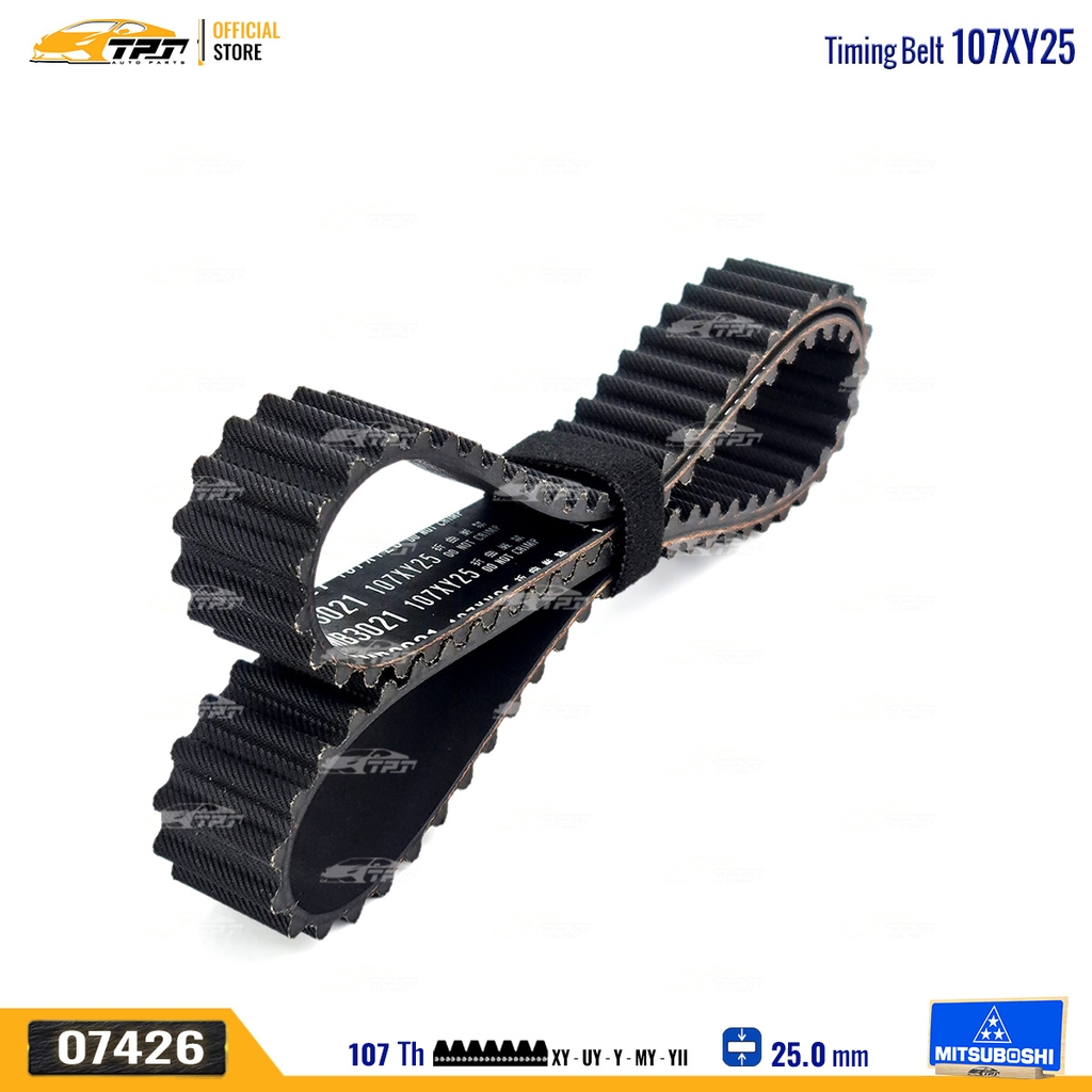 107XY25 Dây Curoa Cam / Dây Đai Răng Deawoo MATIZ - Chevrolet SPARK 0.8 Mitsuboshi - Japan