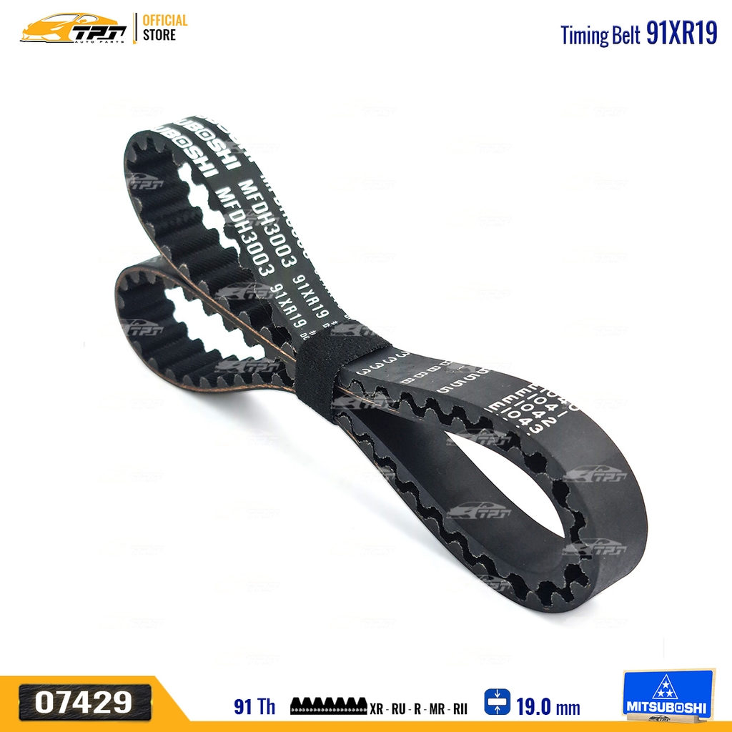 91XR19 Dây Curoa Cam / Dây Đai Răng Daihatsu CHARADE G100 Mitsuboshi - Japan