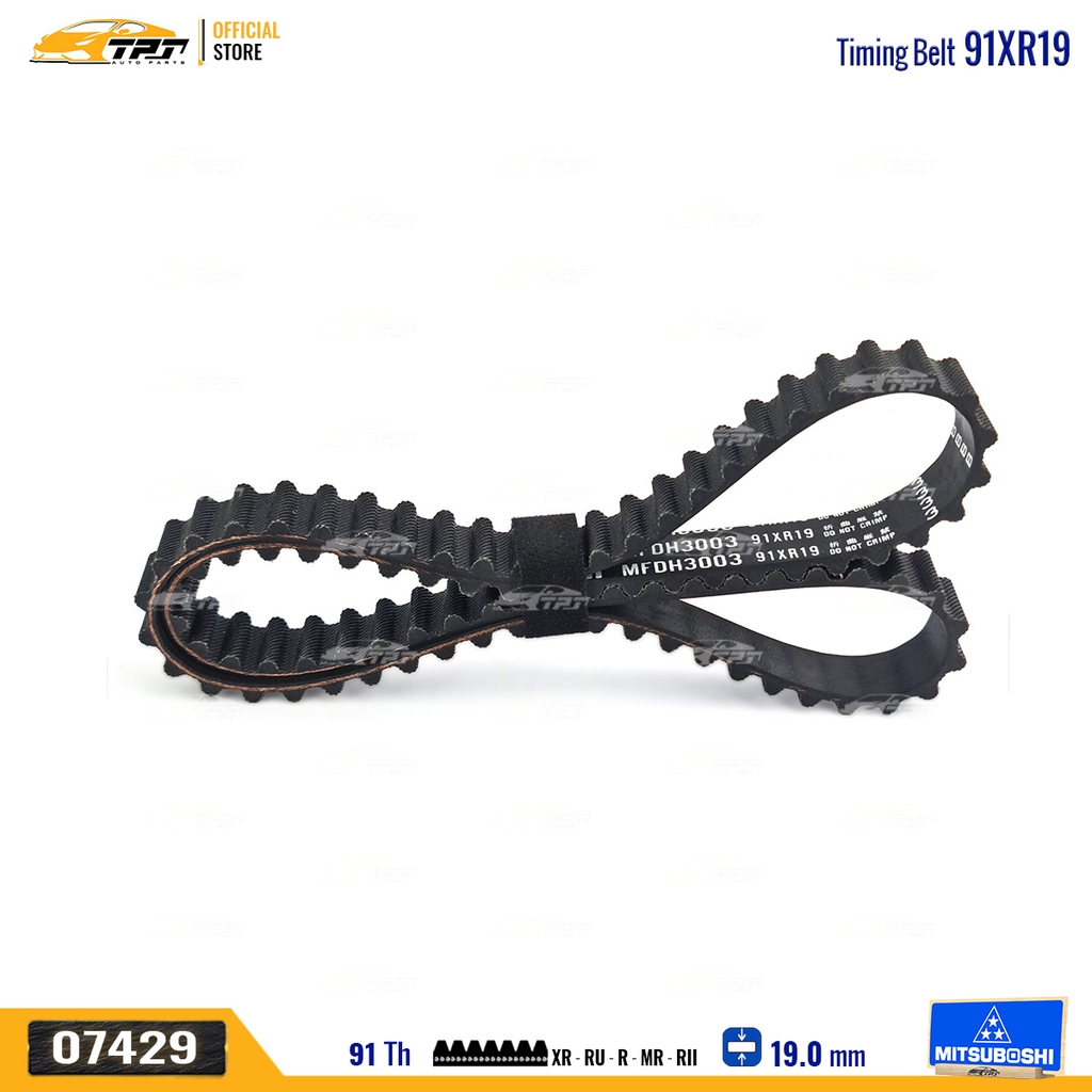 91XR19 Dây Curoa Cam / Dây Đai Răng Daihatsu CHARADE G100 Mitsuboshi - Japan