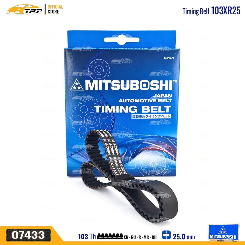 103XR25 Dây Curoa Cam / Dây Đai Răng Suzuki BALENO I AWD SY41 1.6 95-02 SWIFT II 1.6 89-03 VITARA I 1.6 88-00 X90 1.6 95-98 Mitsuboshi - Japan
