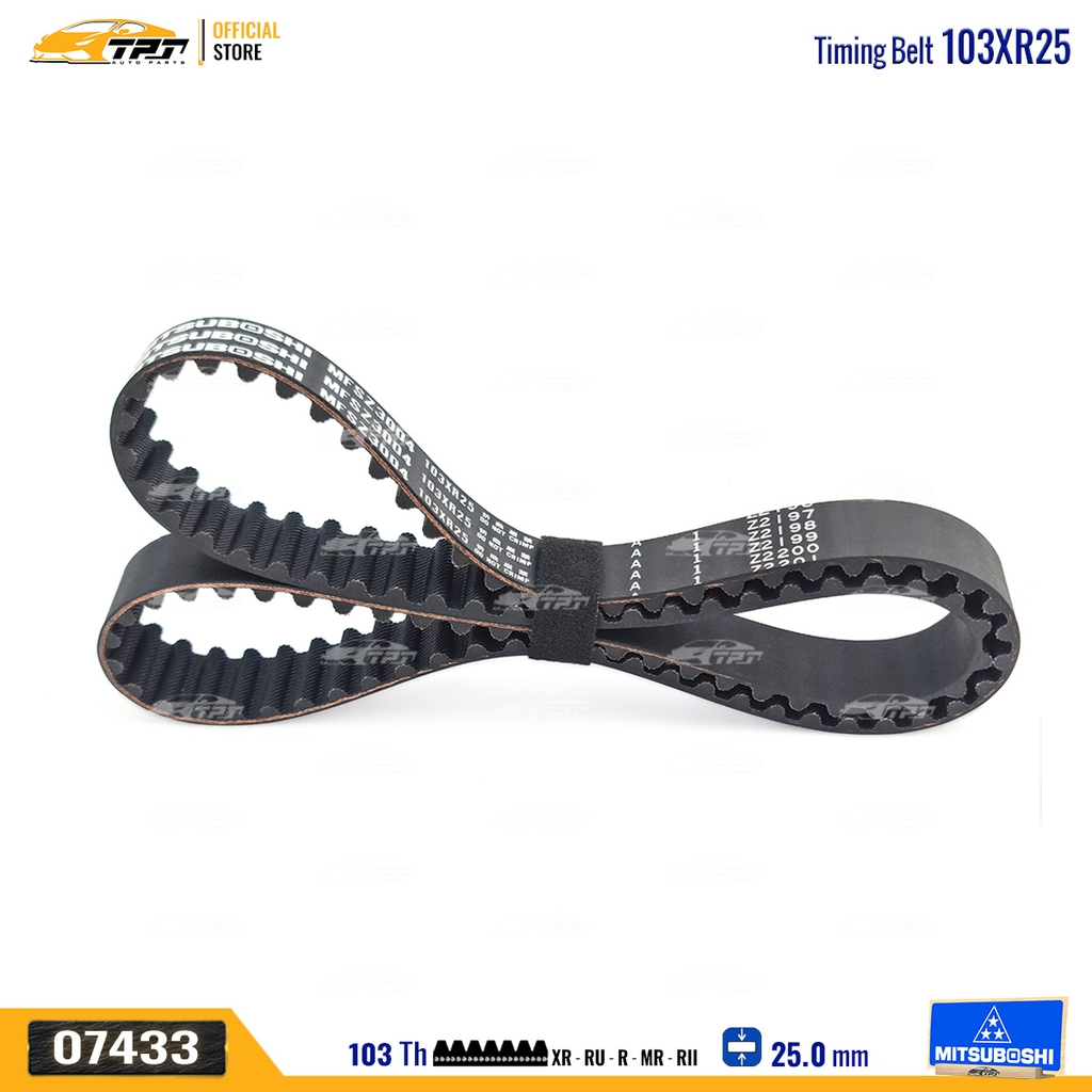 103XR25 Dây Curoa Cam / Dây Đai Răng Suzuki BALENO I AWD SY41 1.6 95-02 SWIFT II 1.6 89-03 VITARA I 1.6 88-00 X90 1.6 95-98 Mitsuboshi - Japan