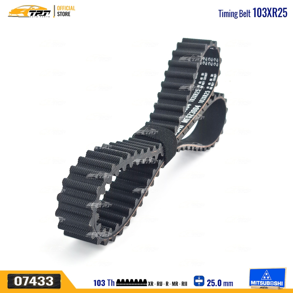 103XR25 Dây Curoa Cam / Dây Đai Răng Suzuki BALENO I AWD SY41 1.6 95-02 SWIFT II 1.6 89-03 VITARA I 1.6 88-00 X90 1.6 95-98 Mitsuboshi - Japan