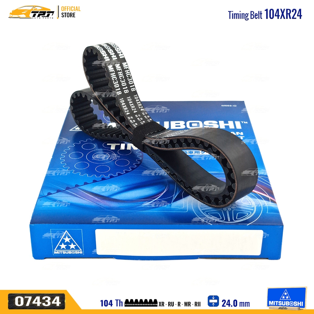 104XR24 Dây Curoa Cam / Dây Đai Răng Honda CIVIC 1.6 96-00 - ACCORD 1.6 - HRV 1.6 Mitsuboshi - Japan