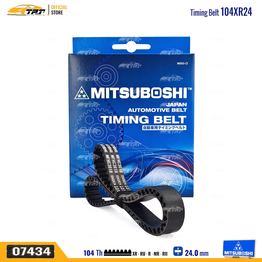 104XR24 Dây Curoa Cam / Dây Đai Răng Honda CIVIC 1.6 96-00 - ACCORD 1.6 - HRV 1.6 Mitsuboshi - Japan
