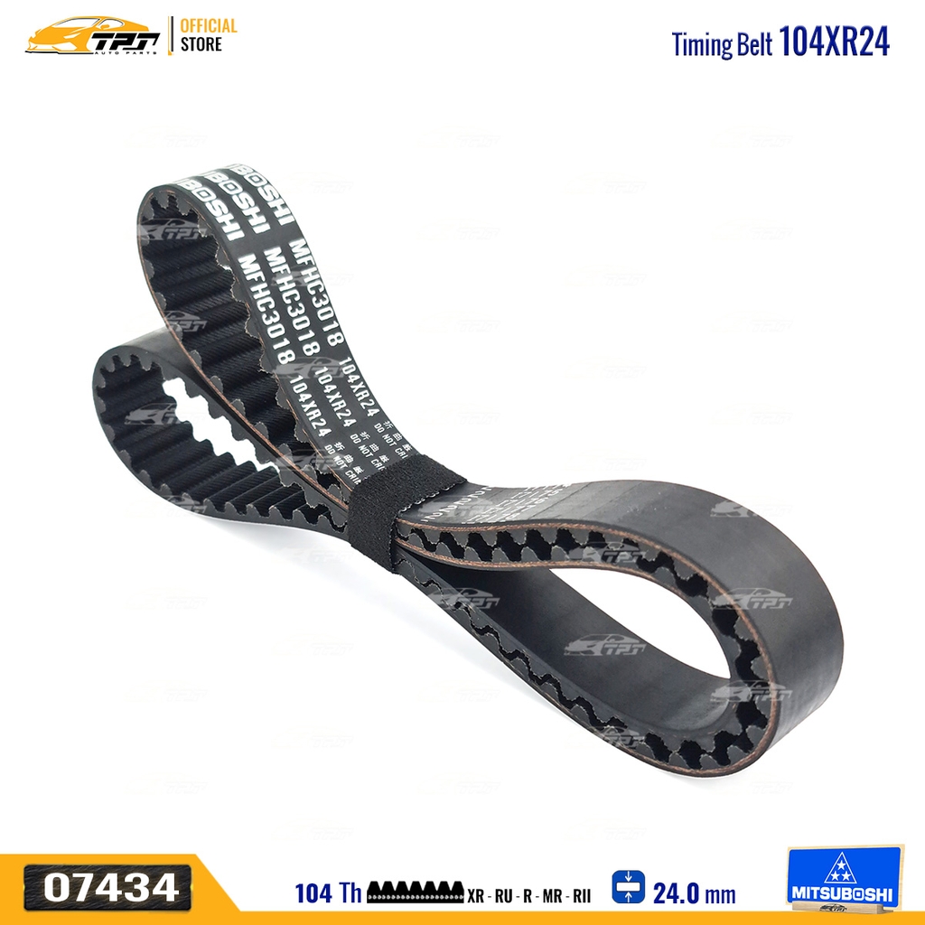 104XR24 Dây Curoa Cam / Dây Đai Răng Honda CIVIC 1.6 96-00 - ACCORD 1.6 - HRV 1.6 Mitsuboshi - Japan