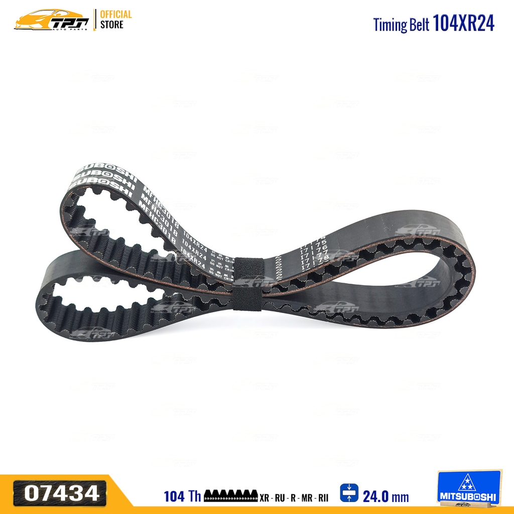 104XR24 Dây Curoa Cam / Dây Đai Răng Honda CIVIC 1.6 96-00 - ACCORD 1.6 - HRV 1.6 Mitsuboshi - Japan