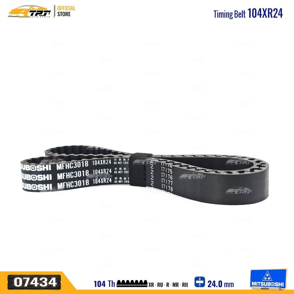 104XR24 Dây Curoa Cam / Dây Đai Răng Honda CIVIC 1.6 96-00 - ACCORD 1.6 - HRV 1.6 Mitsuboshi - Japan