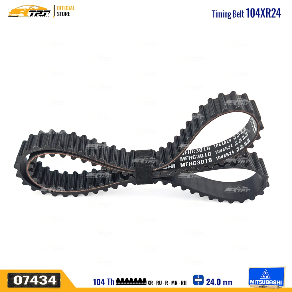 104XR24 Dây Curoa Cam / Dây Đai Răng Honda CIVIC 1.6 96-00 - ACCORD 1.6 - HRV 1.6 Mitsuboshi - Japan