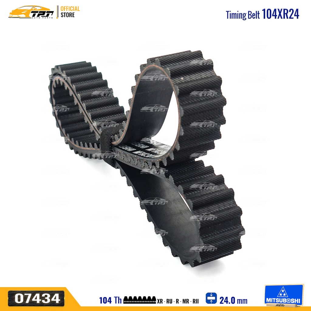 104XR24 Dây Curoa Cam / Dây Đai Răng Honda CIVIC 1.6 96-00 - ACCORD 1.6 - HRV 1.6 Mitsuboshi - Japan
