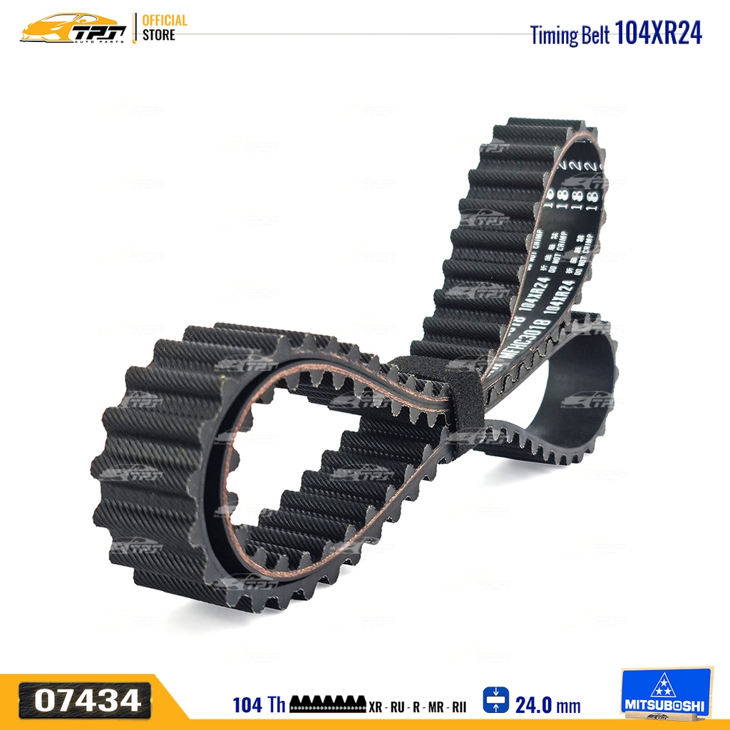 104XR24 Dây Curoa Cam / Dây Đai Răng Honda CIVIC 1.6 96-00 - ACCORD 1.6 - HRV 1.6 Mitsuboshi - Japan